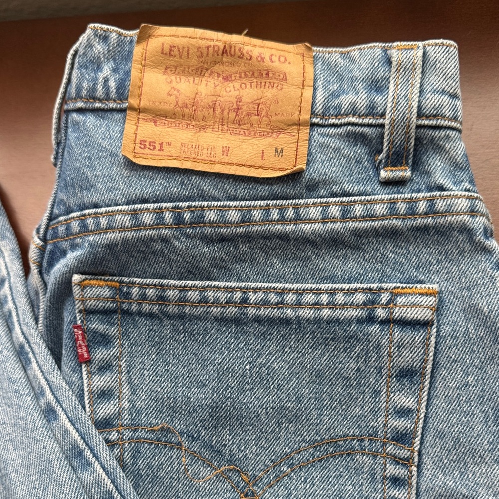 Levi's 551 Straight Jeans - Classic Blue - Picture 2 of 7